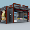 High quality waterproof retail kiosk for outdoor furniture