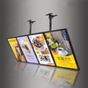 LED poster menu board fast dood menu display hanging slim led light box