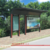 Smart bus stop shelter Outdoor advertising LED display screen bus waiting shed Urban furniture City street furniture manufacture
