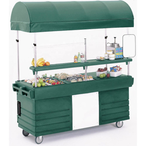 Multi-function coffee carts food trolley for sale fast food ice cream vending kiosk