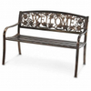 2022 hot sale high quality modern and elegant metal iron bench for outdoor garden furniture