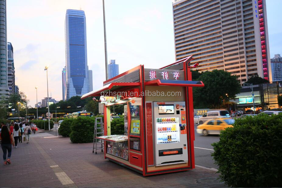 modern street retail and grocery kiosk booth