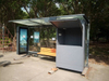 Solar powered bus shelter with led advertising light box bus station with bench