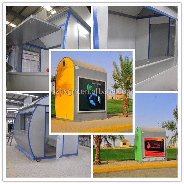 street shop knock-down design modular structure coffee kiosk