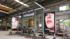 Smart bus stop shelter Outdoor advertising LED display screen