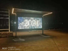 Bus Stop Shelter with Outdoor Advertising LCD Display Screen