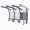 Outdoor urban furniture simple style steel structure bus stop shelter modern bus station