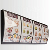 China factory high quality hanging lcd menu board advertising display indoor light box