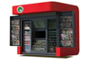 Outdoor food kiosk vending booth kiosks street store mall in metal frame with solar power system