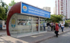 Air Conditioned Bus Stop Shelter with Waiting Chair inside