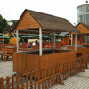 High Quality Wooden Food Kiosk Booth for Outdoor Furniture