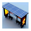 Smart outdoor city furniture bus station with solar panels modern high quality solar power bus stop shelter