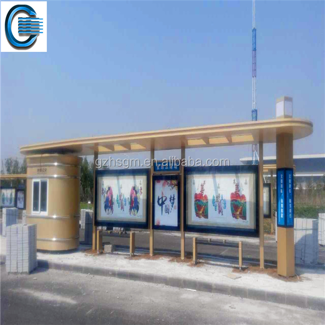 Street furniture bus and tram stop and waiting shed