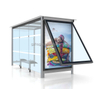 smart bus stop shelter with outdoor advertising LED display screen