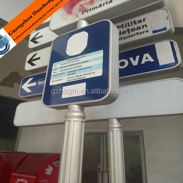 aluminum way finding signage outdoor directory wayfinding sign