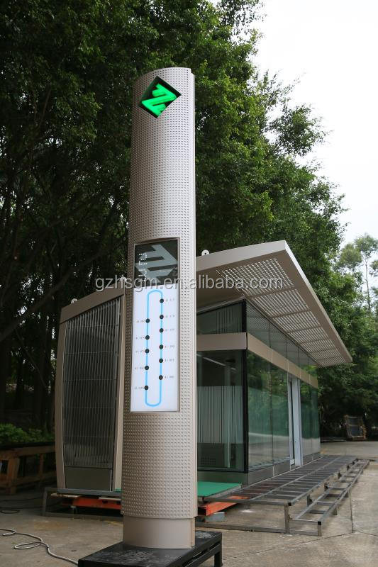 Smart City Bus Stop Shelter with Air Conditioner