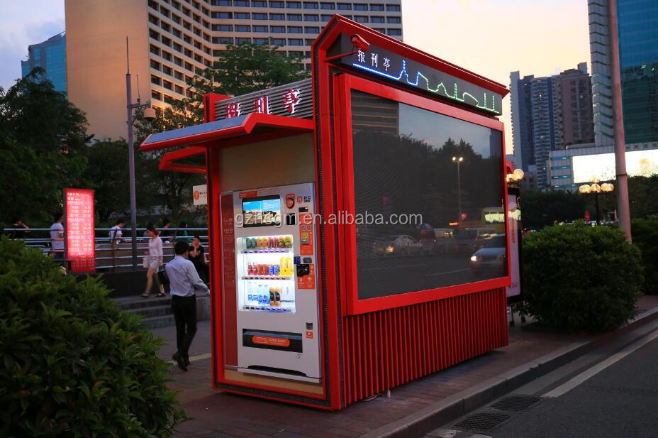 modern street retail and grocery kiosk booth