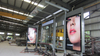 Smart bus stop shelter Outdoor advertising LED display screen