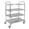 Kitchen furniture china maker 3-layer metal kitchen trolley with wheels custom made carro de servicio