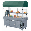 Multi-function coffee carts food trolley for sale fast food ice cream vending kiosk