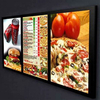 Wall mounted lcd menu board display high brightness indoor thin light box