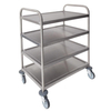 Kitchen furniture china maker 3-layer metal kitchen trolley with wheels custom made carro de servicio