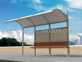 Outdoor Economic Stainless Steel Bus Stop Station