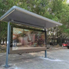 Bus Stop Shelter with Outdoor Advertising LCD Display Screen