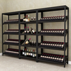 Supermarket equipments showcase goods display rack metal wine rack