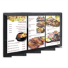 Wall mounted lcd menu board display high brightness indoor thin light box