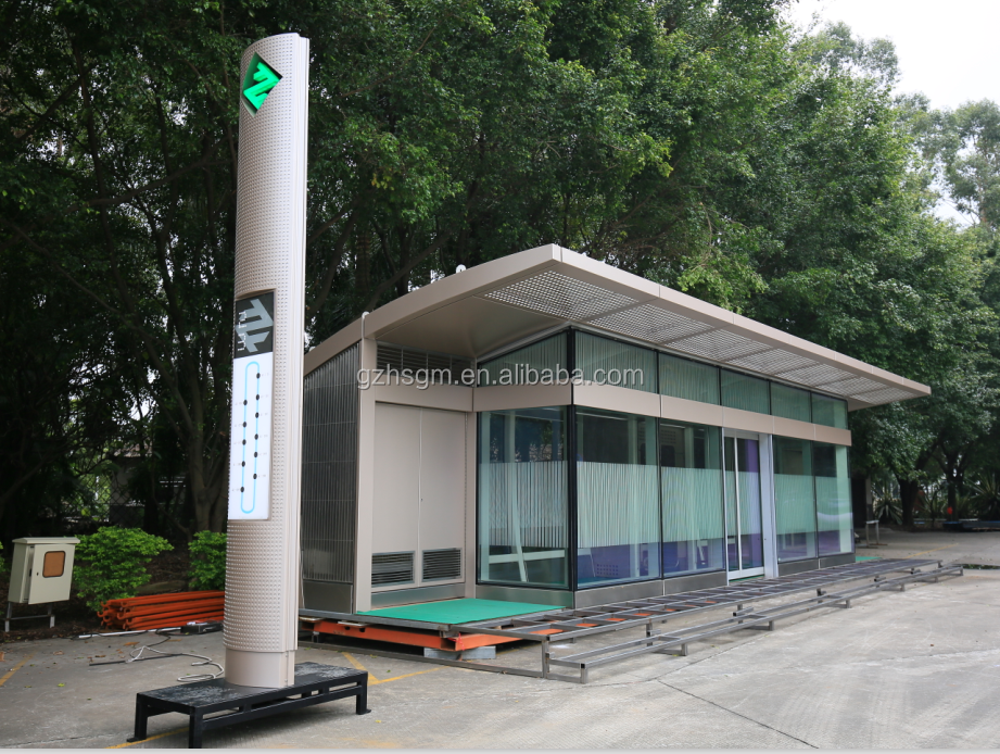 Smart City Bus Stop Shelter with Air Conditioner