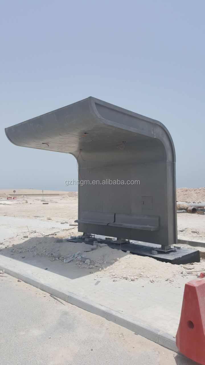 Modular Design Bus Stop Shelter with Waiting Bench