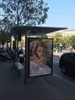 Smart bus stop shelter with bus time arrival system voice broadcasting outdoor street furniture manufacturer