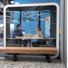 Modern office furniture indoor/outdoor kiosk phone booths and meeting pods for communication use