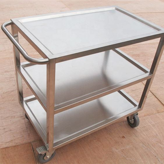 Stainless Metal Trolley for Display