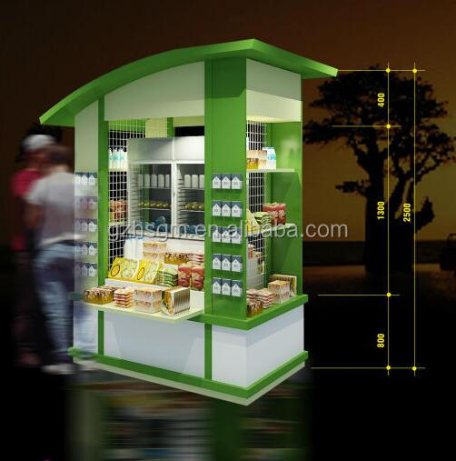 Street Metal Structure Grocery Kiosk