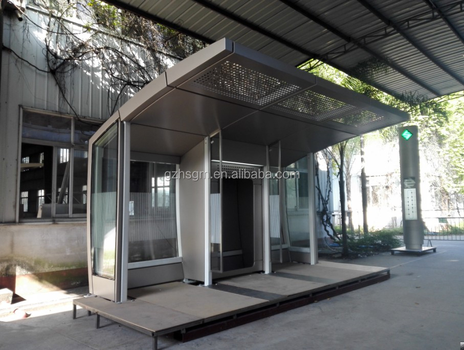 Smart City Bus Stop Shelter with Air Conditioner