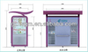 high quality prefab outdoor waterproof street metal retail kiosk