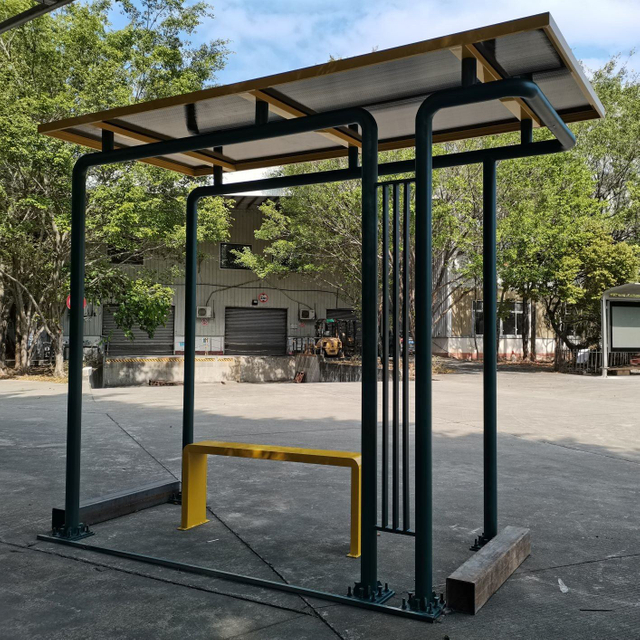 Smart Bus Stop with LED Banner Advertising